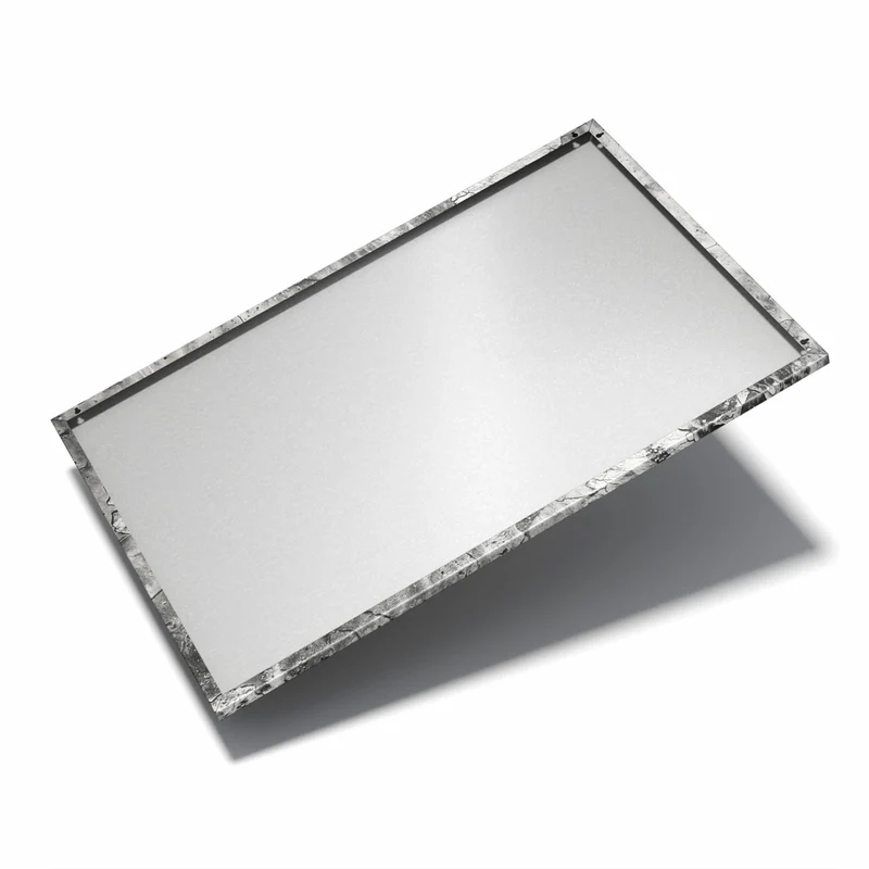 Metall Magnettafel - Rissiger Putz in Grau