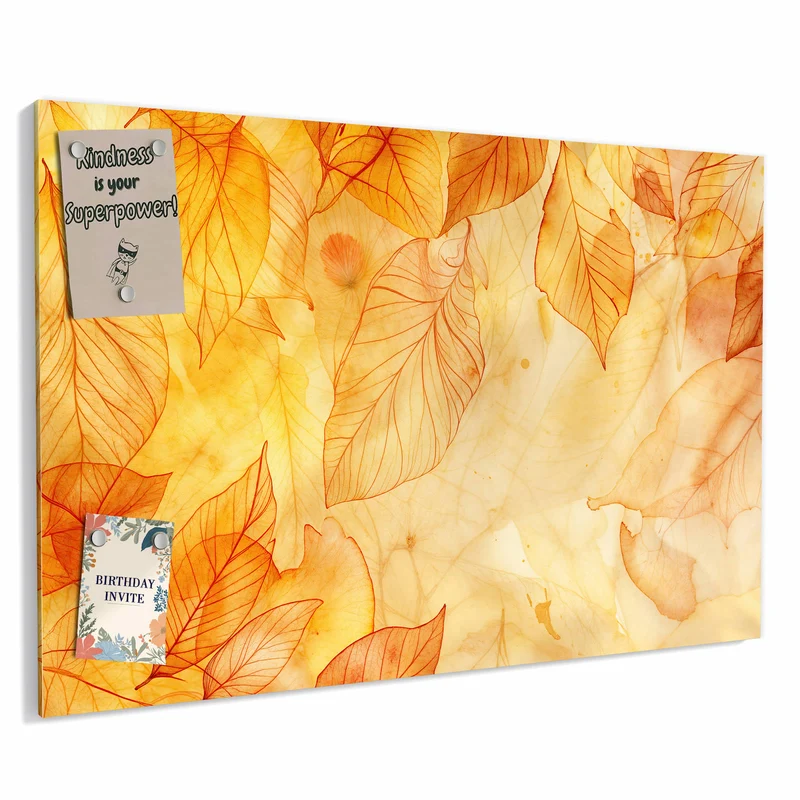 Metall Magnettafel - Durchscheinendes Laub