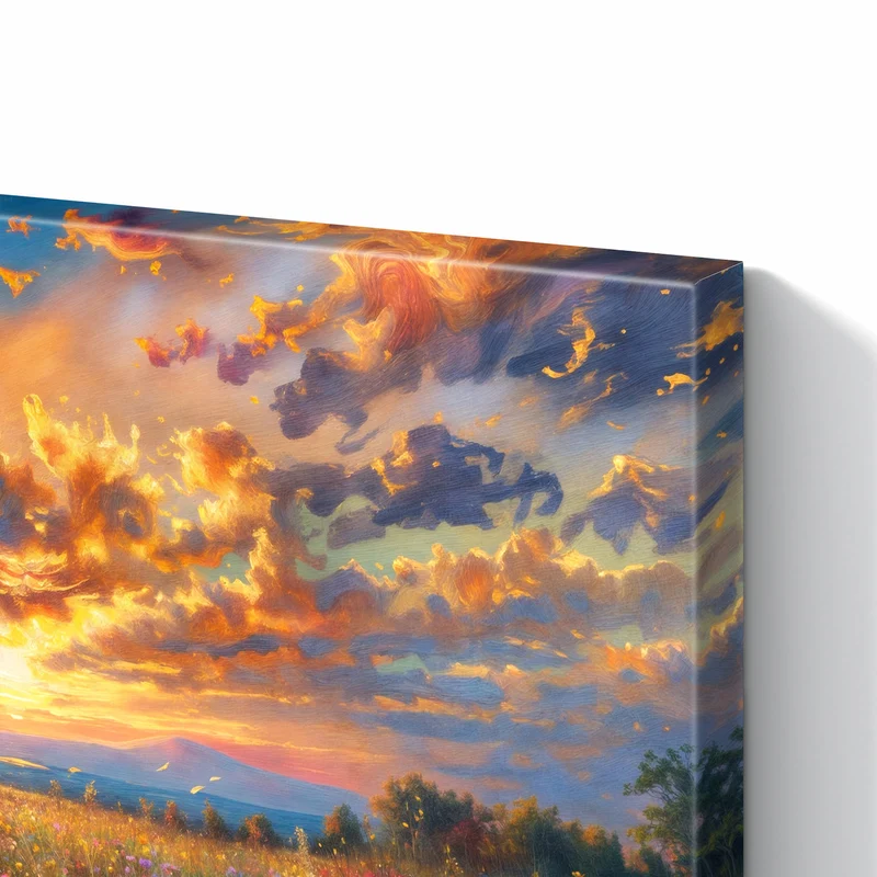 Metall Magnettafel - Gemalte Wildblumen