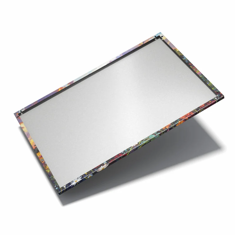 Metall Magnettafel - Wildblumen im Abendrot