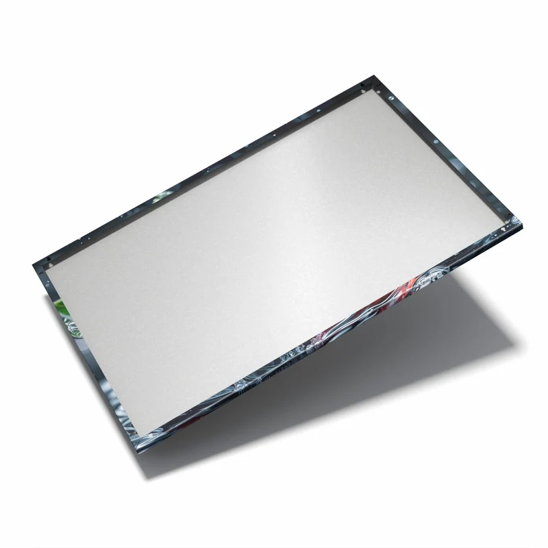 Metall Magnettafel - Erdbeere auf Schwarz