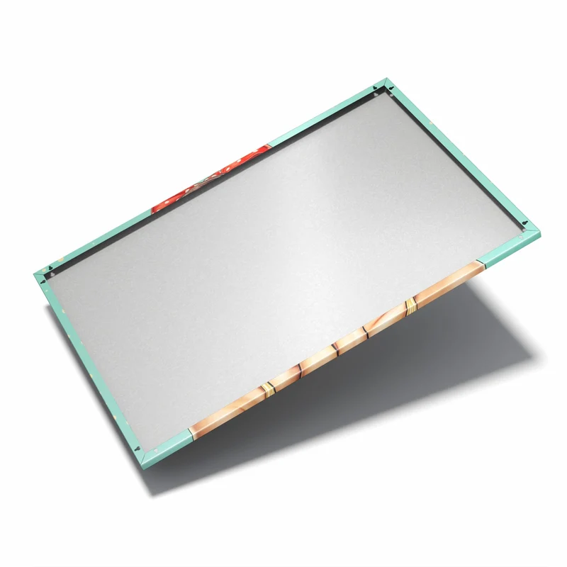 Metall Magnettafel - Frau mit roter Schleife