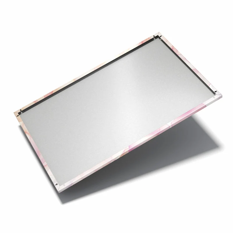 Metall Magnettafel - Rosa Blütenblätter
