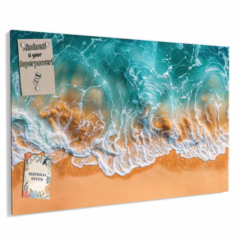 Metall Magnettafel - Meer trifft Sand