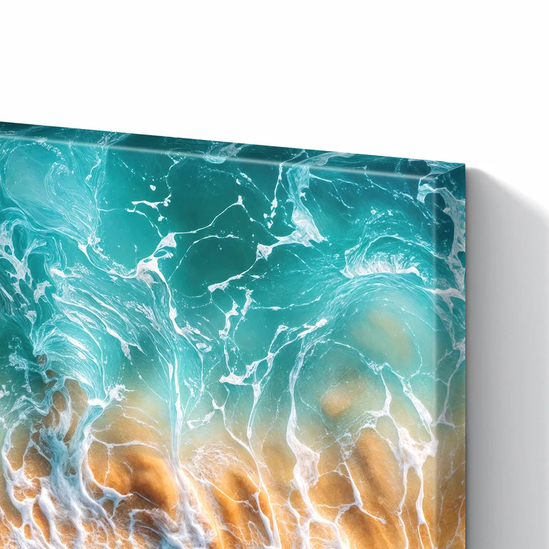 Metall Magnettafel - Meer trifft Sand