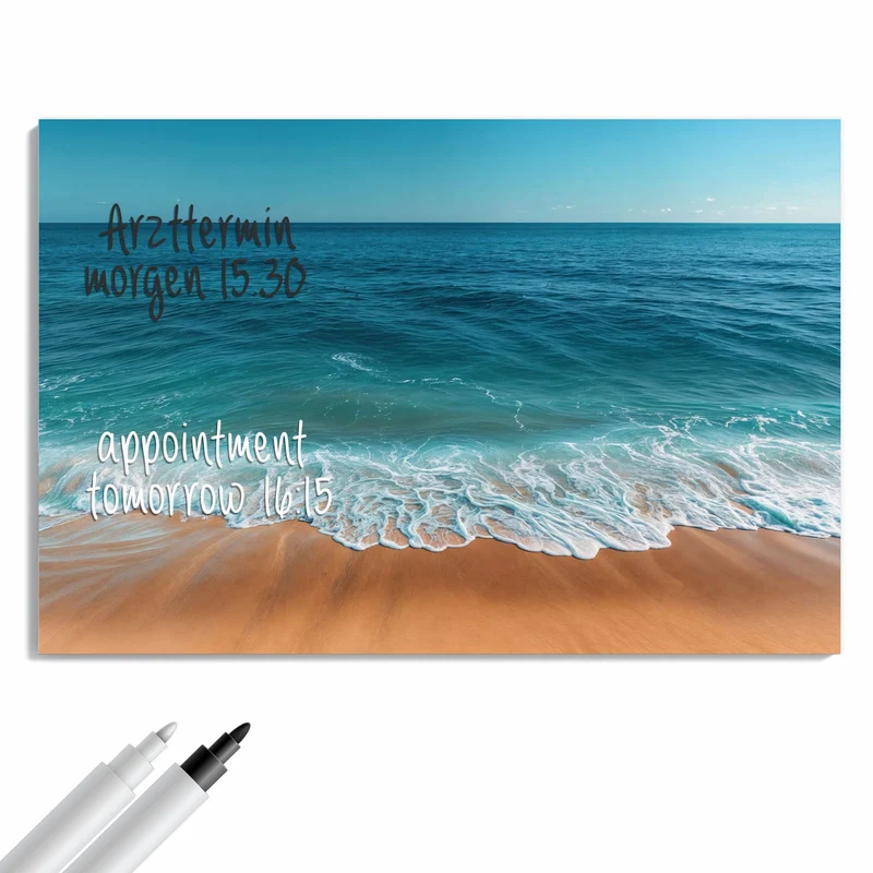 Metall Magnettafel - Azurblaues Meer