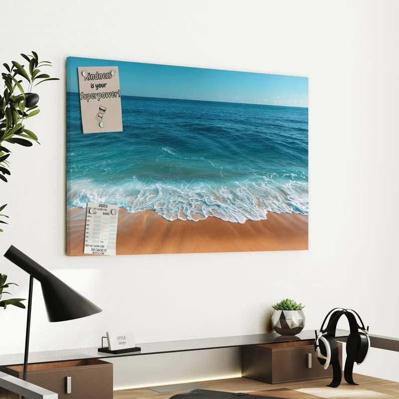 Metall Magnettafel - Azurblaues Meer