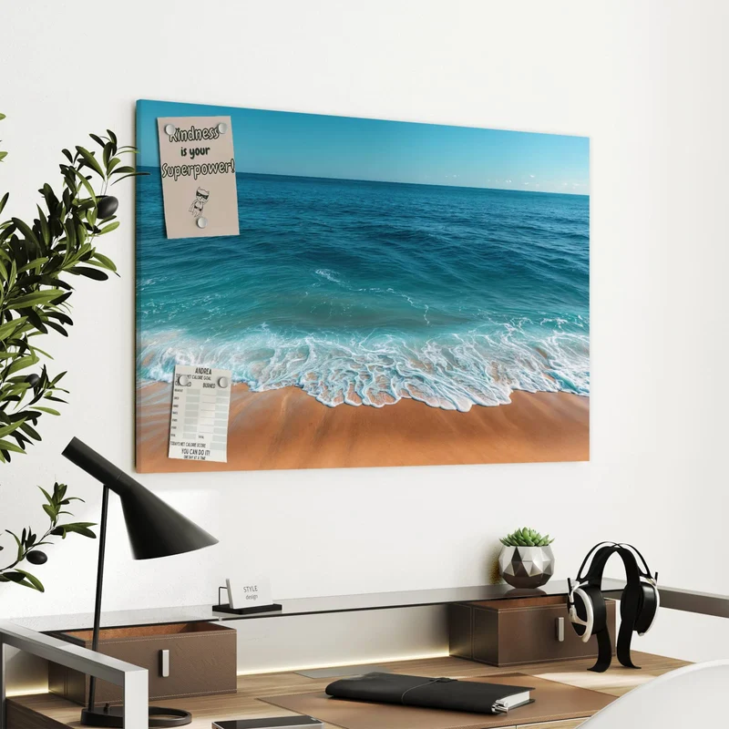Metall Magnettafel - Azurblaues Meer