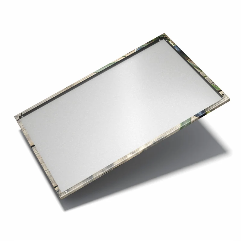 Metall Magnettafel - Holztisch mit Oliven