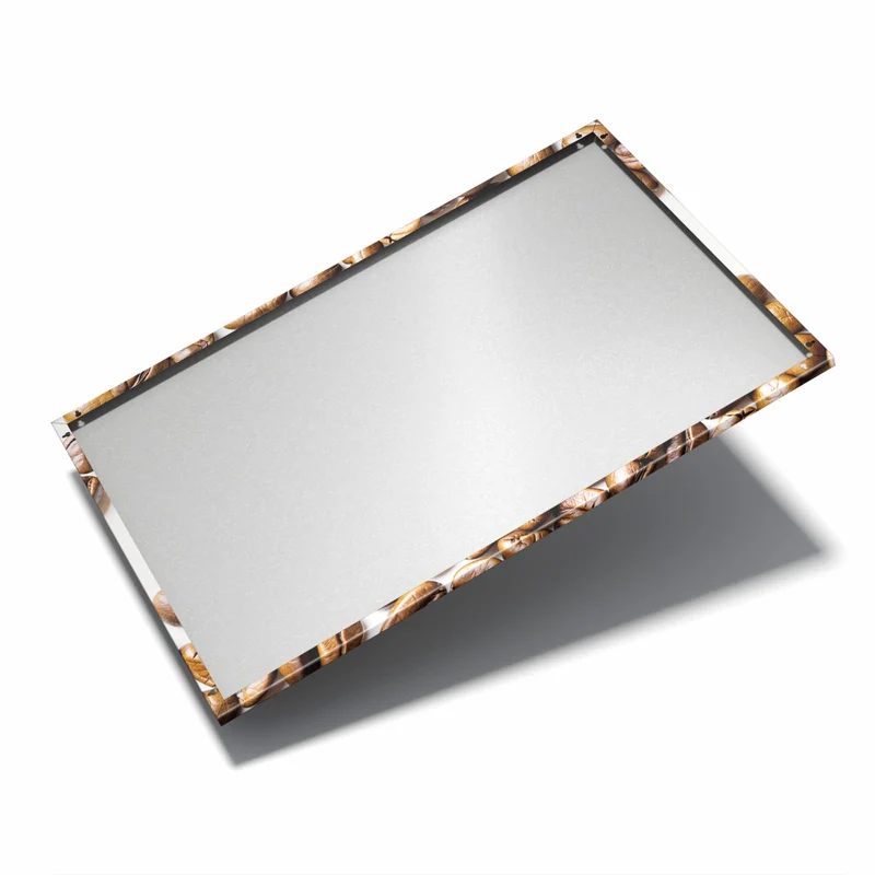 Metall Magnettafel - Kaffeebohnen auf Weiß