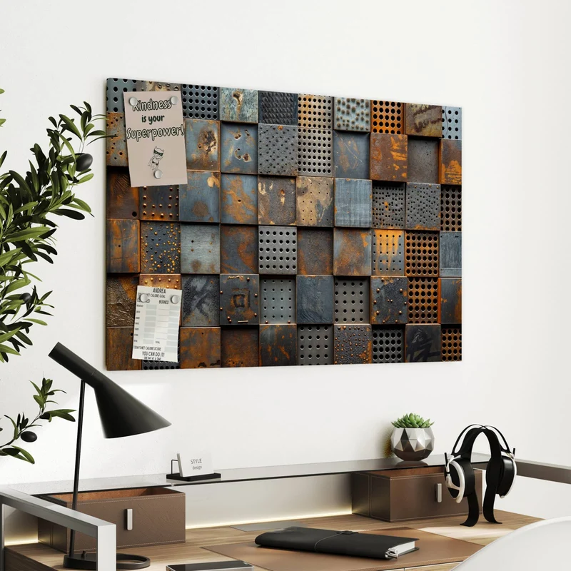 Metall Magnettafel - Gelochte Metallplatten