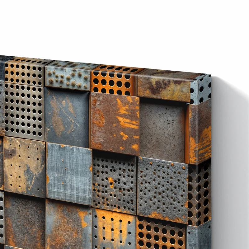 Metall Magnettafel - Gelochte Metallplatten