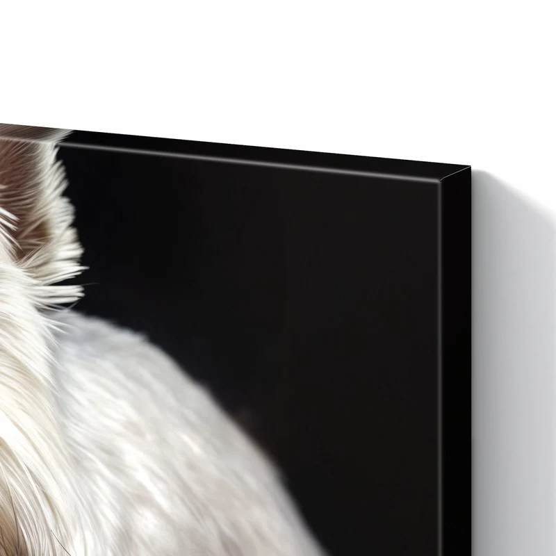 Metall Magnettafel - Weißer Terrier