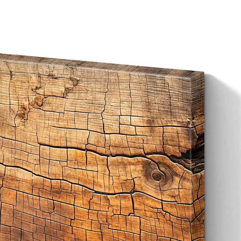 Metall Magnettafel - Vintage Holzmaserung