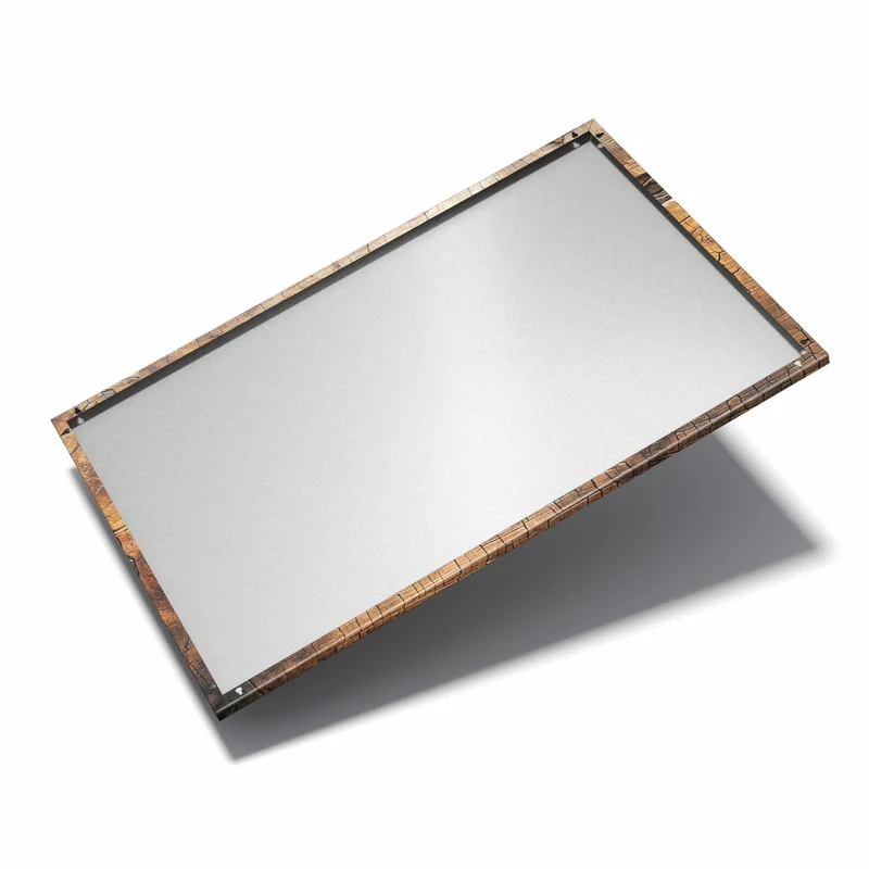 Metall Magnettafel - Vintage Holzmaserung