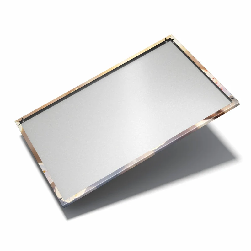 Metall Magnettafel - Goldene Kirschblüten