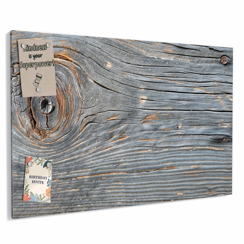 Metall Magnettafel - Astloch im Altholz