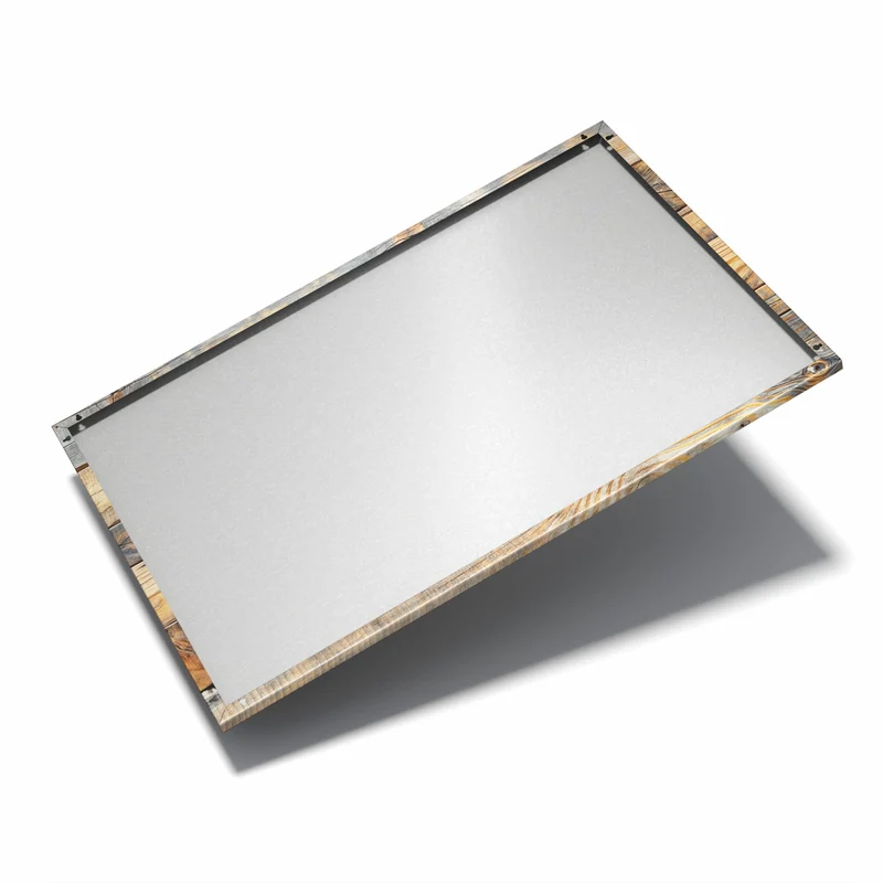 Metall Magnettafel - Holzwandoptik