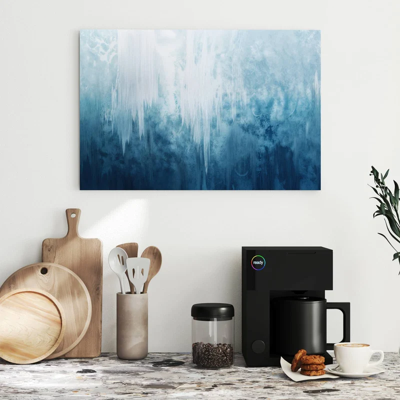 Metall Magnettafel - Gefrorener Wasserfall