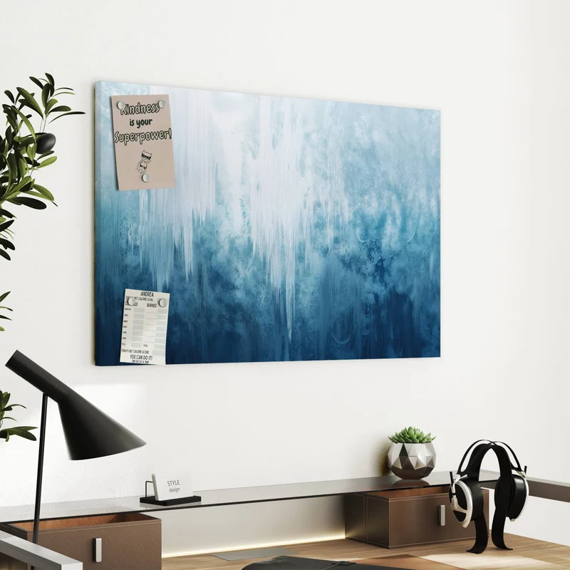 Metall Magnettafel - Gefrorener Wasserfall