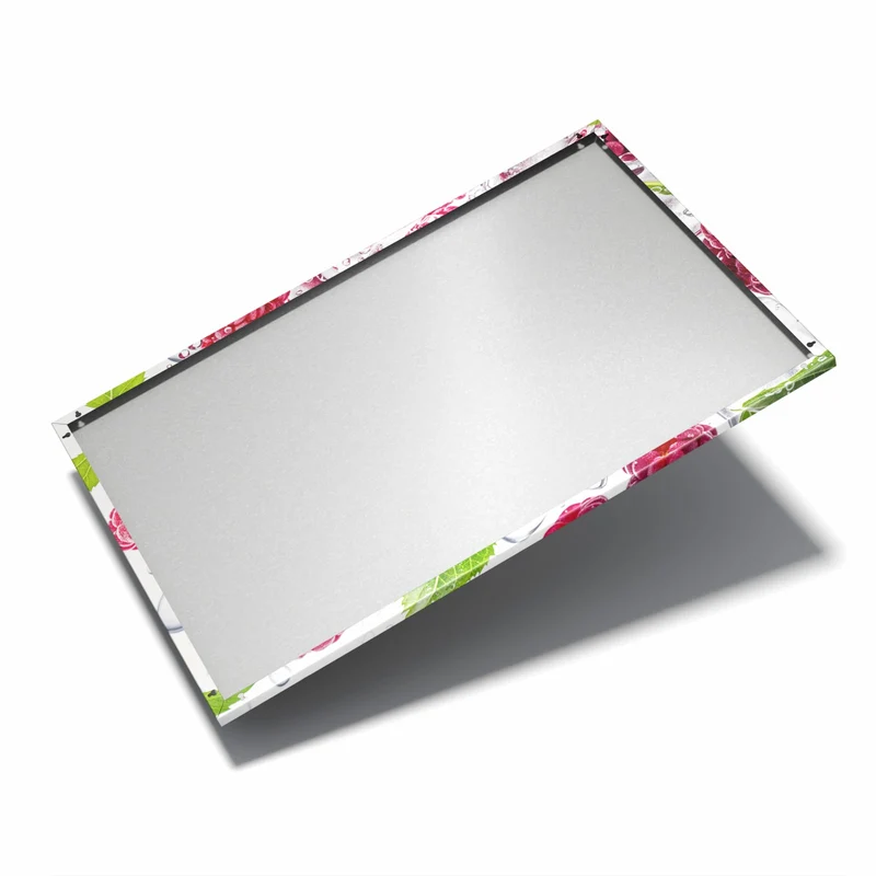 Metall Magnettafel - Himbeeren im Eis