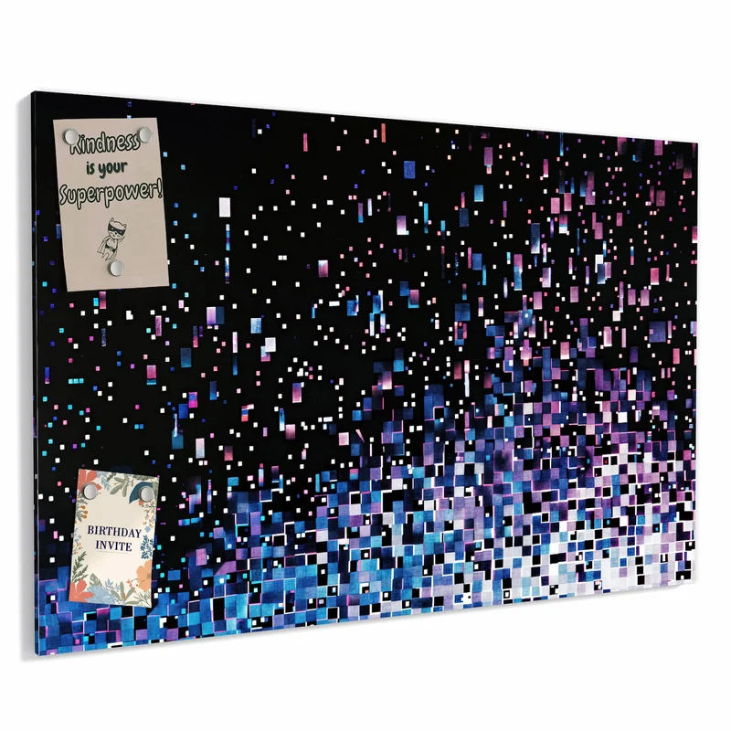 Metall Magnettafel - Pixelmuster