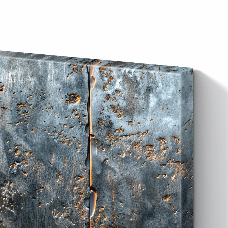 Metall Magnettafel - Rostige Stahlplatten