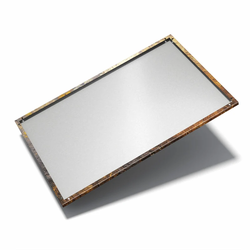 Metall Magnettafel - Goldbrauner Rost