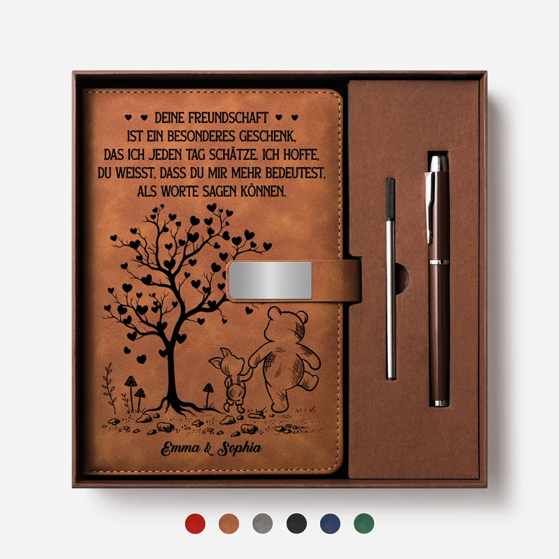 Deine Freundschaft Ist Ein Besonderes Geschenk - Personalisiertes Geschenk | Notizbuch Mit Stift Beste Freunde
