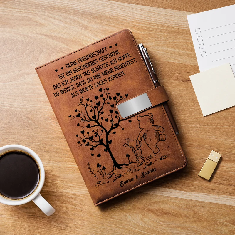Deine Freundschaft Ist Ein Besonderes Geschenk - Personalisiertes Geschenk | Notizbuch Mit Stift Beste Freunde