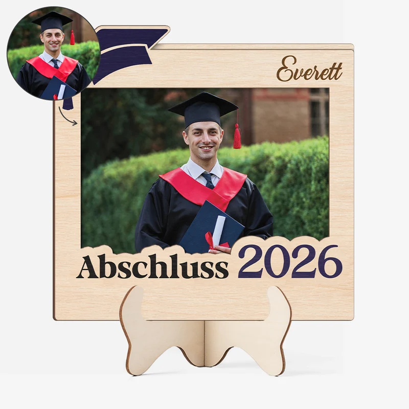 Abschluss / Abi - Personalisierte Geschenke Foto | Holzaufsteller
