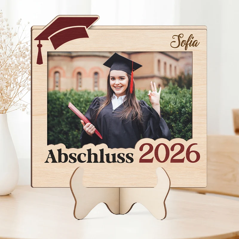 Abschluss / Abi - Personalisierte Geschenke Foto | Holzaufsteller