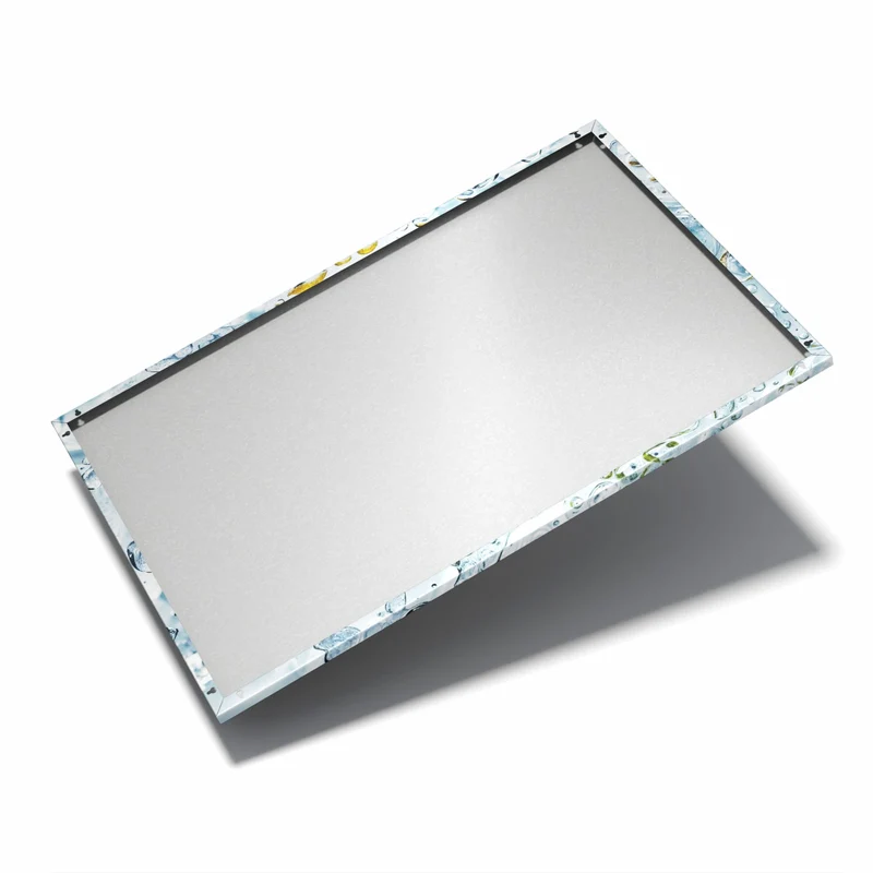 Metall Magnettafel - Kiwi in Wasserblasen