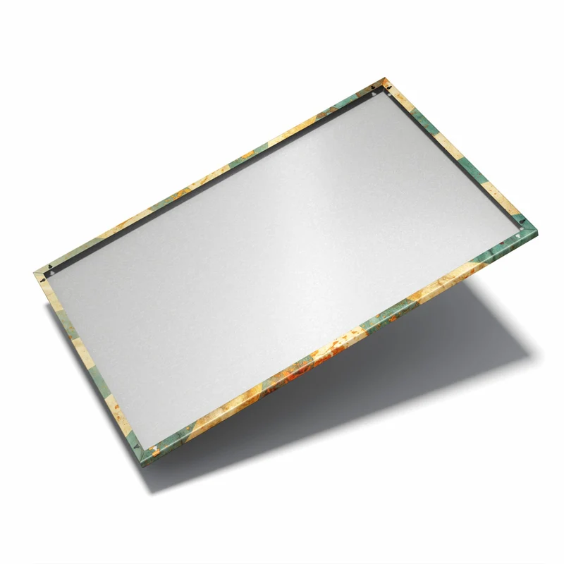 Metall Magnettafel - Retro Sonnenstrahlen