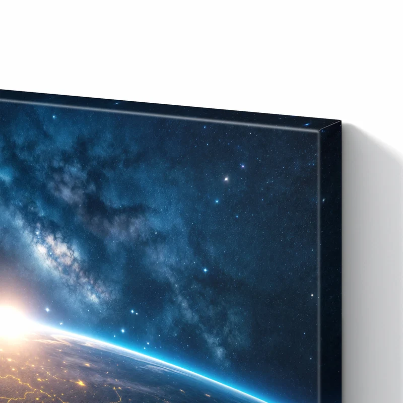 Metall Magnettafel - Vernetzte Erde