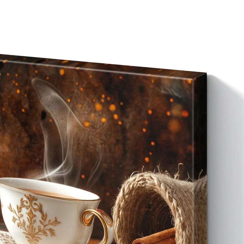 Metall Magnettafel - Kaffee und Zimt