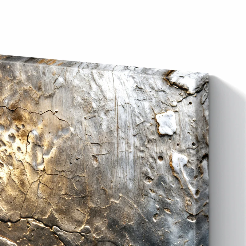 Metall Magnettafel - Rissiges Metall