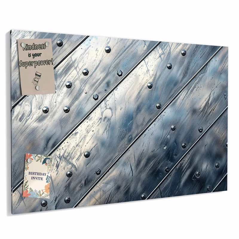Metall Magnettafel - Diagonale Metallpaneele