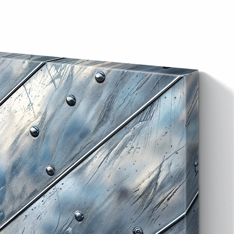 Metall Magnettafel - Diagonale Metallpaneele