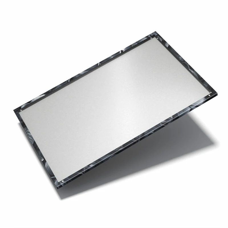 Metall Magnettafel - Blütenrelief in Schwarz