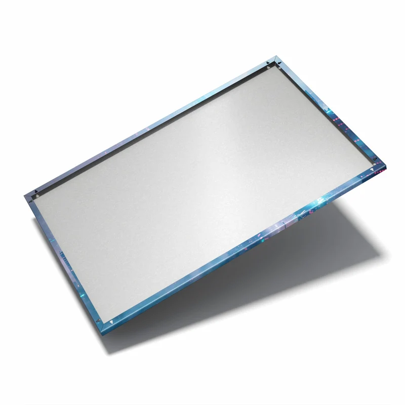 Metall Magnettafel - Wolkenkratzer in Neon