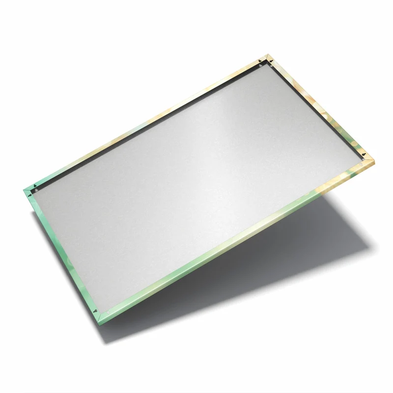 Metall Magnettafel - Blätter vor Türkis