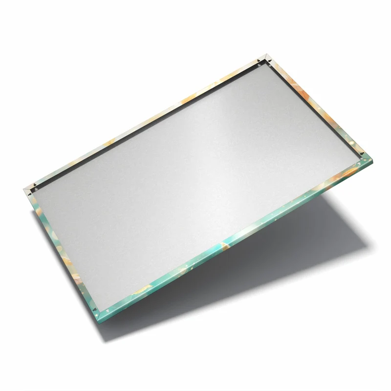 Metall Magnettafel - Goldene Blätter im Flug