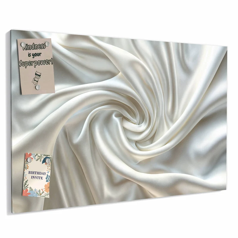 Metall Magnettafel - Seidene Textur