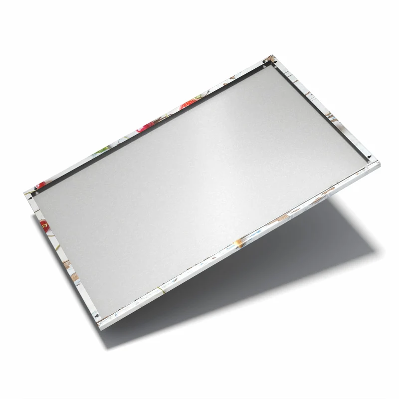 Metall Magnettafel - Beeren in der Eiswaffel