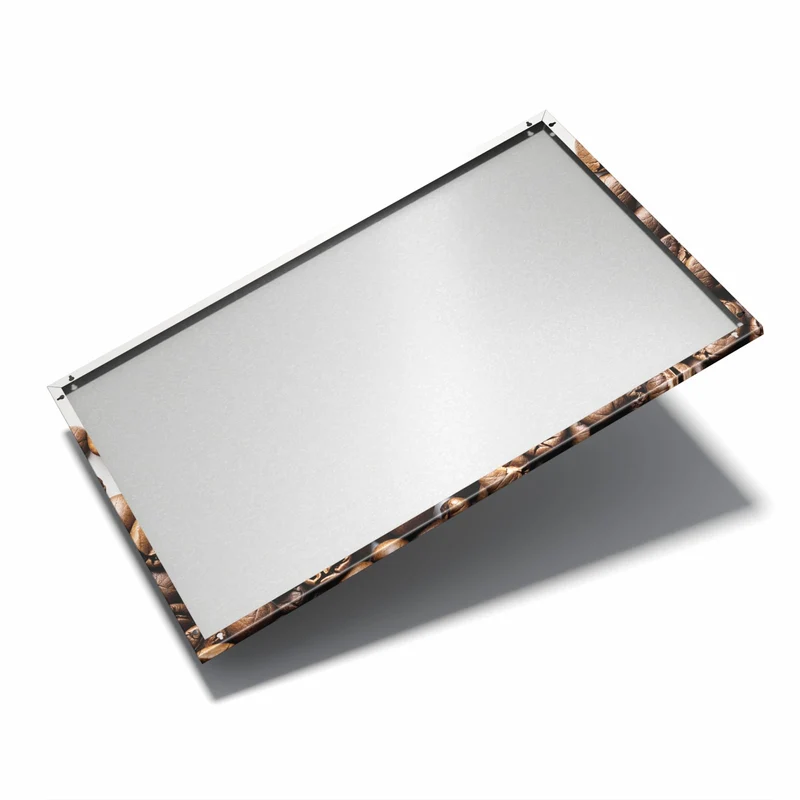 Metall Magnettafel - Röstbohnen auf Weiß