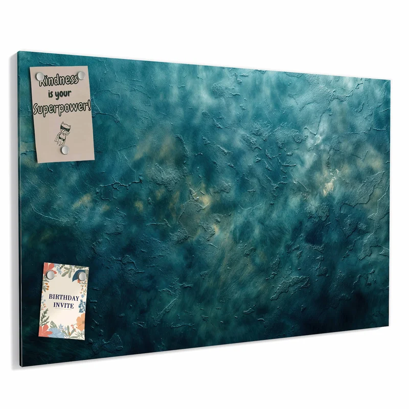 Metall Magnettafel - Türkise Tiefe
