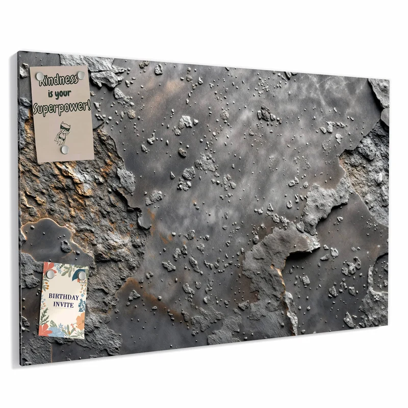 Metall Magnettafel - Rauer Beton