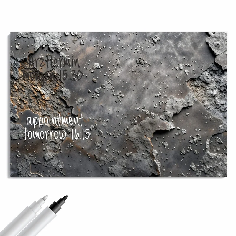 Metall Magnettafel - Rauer Beton