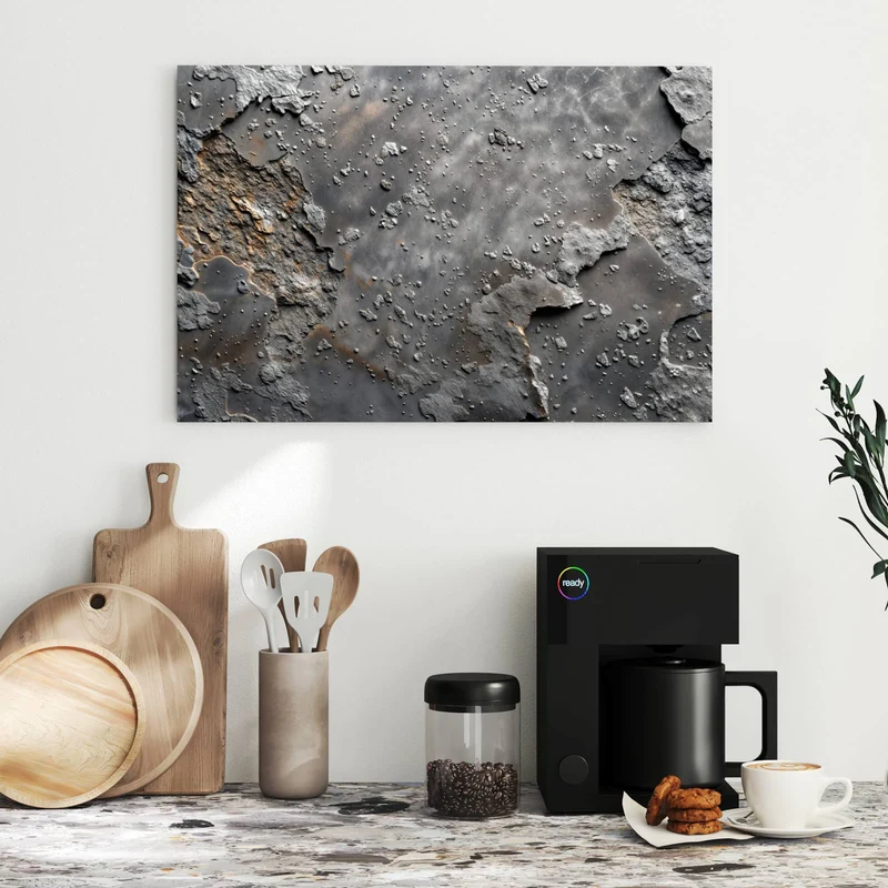 Metall Magnettafel - Rauer Beton